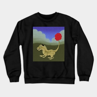 groundhog dragon with flower tail Crewneck Sweatshirt